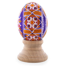 Load image into Gallery viewer, Purple Authentic Blown Real Eggshell Ukrainian Easter Egg Pysanka