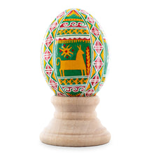 Load image into Gallery viewer, Horses on Circle Authentic Blown Real Eggshell Ukrainian Easter Egg Pysanka
