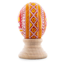 Load image into Gallery viewer, Horses by the Tree on Red Authentic Blown Real Eggshell Ukrainian Easter Egg Pysanka