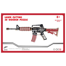 Load image into Gallery viewer, M4 AR-15 Model Kit - Wooden Laser-Cut 3D Puzzle (66 Pcs)