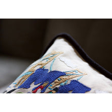 Load image into Gallery viewer, Mackinac Island Hand-Embroidered Pillow by Cat Studio