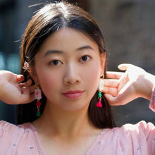 Load image into Gallery viewer, Mahjong Acrylic Earrings