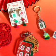 Load image into Gallery viewer, Mahjong Acrylic Earrings