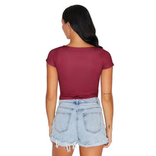Load image into Gallery viewer, Fordham Maroon Babydoll Tee