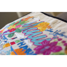 Load image into Gallery viewer, Maui Hand-Embroidered Pillow