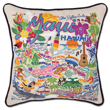 Load image into Gallery viewer, Maui Hand-Embroidered Pillow