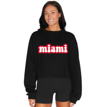 Load image into Gallery viewer, Miami University Black Crewneck
