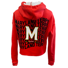 Load image into Gallery viewer, Maryland Terps Red Varsity Furry Hoodie