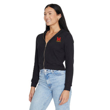 Load image into Gallery viewer, Maryland Terps Waffle Knit Zip Up Hoodie