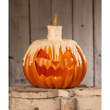 Load image into Gallery viewer, Melting Midnight Glow Pumpkin by Bethany Lowe Designs