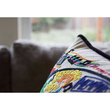 Load image into Gallery viewer, Memphis Hand-Embroidered Pillow