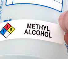 Load image into Gallery viewer, &quot;Methyl Alcohol&quot; HMIG Safety Labels, 0.75&quot; x 2.5&quot;, 250/ROLL