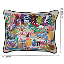 Load image into Gallery viewer, Mexico Hand-Embroidered Pillow
