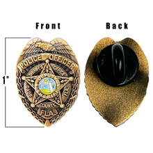 Load image into Gallery viewer, PBX-002-G Miami Dade Florida Police Department Deputy Sheriff Label Pin 1 inch