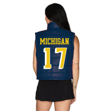 Load image into Gallery viewer, University of Michigan Varsity Puffer Vest