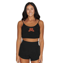 Load image into Gallery viewer, Minnesota Black Spaghetti Tank