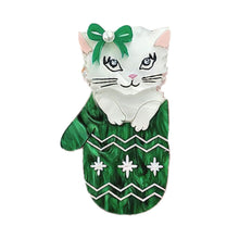 Load image into Gallery viewer, Mitten Kitten Brooch by Cherryloco