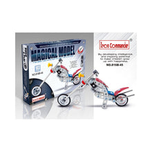 Load image into Gallery viewer, Metal Motorcycle Model Kit Buildable Chopper Toy with Bolts &amp; Tools DIY  (105 Pieces) 7.5 Inches