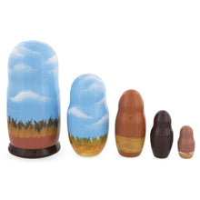 Load image into Gallery viewer, Rooster And Family Wooden Nesting Dolls