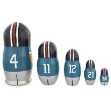 Load image into Gallery viewer, Football Wooden Nesting Dolls