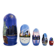 Load image into Gallery viewer, New York City Wooden Stacking Nesting Dolls