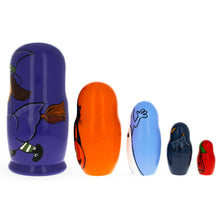 Load image into Gallery viewer, Halloween Girl Wooden Nesting Dolls 5.75 Inches