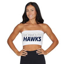 Load image into Gallery viewer, Monmouth Hawks White Bandeau Top