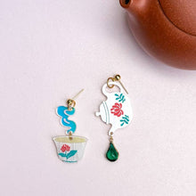 Load image into Gallery viewer, Morning Tea Mismatch Acrylic Earrings