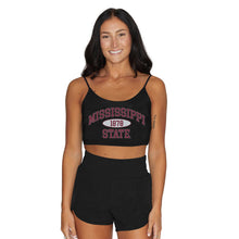 Load image into Gallery viewer, Mississippi State Black Spaghetti Tank