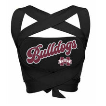 Load image into Gallery viewer, Mississippi State Black Multi Way Bandeau Top
