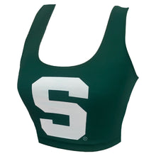 Load image into Gallery viewer, Michigan State Green Crop Tank Top
