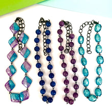 Load image into Gallery viewer, Lime Green Square Aura Glow Amelia Necklace *