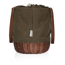 Load image into Gallery viewer, Coronado Canvas and Willow Basket Tote