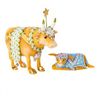 Nativity Cow & Calf Mini Figures by Patience Brewster