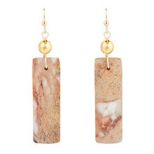 Load image into Gallery viewer, Natural Jasper Slab Earrings