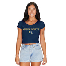 Load image into Gallery viewer, Georgia Tech Navy Babydoll Tee