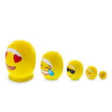 Load image into Gallery viewer, Facial expression Wooden Nesting Dolls