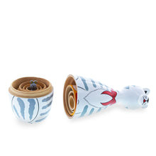 Load image into Gallery viewer, Four Cats and Mouse Wooden Nesting Dolls 7 Inches