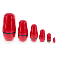 Load image into Gallery viewer, Set of 6 Santa with Christmas Gifts Wooden Nesting Dolls 5.5 Inches