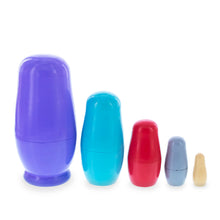 Load image into Gallery viewer, Set of 5 Wise Owls Family Wooden Nesting Dolls 5.75 Inches