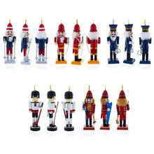 Load image into Gallery viewer, 5 Nutcrackers: Firefighter, Policeman, Hockey, Skier, Snowboarder 5 Inches