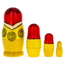 Load image into Gallery viewer, Set of 4 Semyonov Traditional Wooden Nesting Dolls 4 Inches