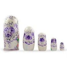 Load image into Gallery viewer, Set of 5 Orthodox Church Wooden Nesting Dolls 7 Inches