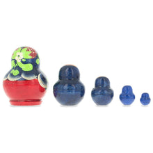 Load image into Gallery viewer, 5 Miniature Strawberry Dress Nesting Dolls  1.75 Inches