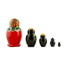 Load image into Gallery viewer, Set of 5 Wooden Nesting Dolls  3.5 Inches