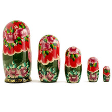 Load image into Gallery viewer, Set of 5 Fairy Tale Nesting Dolls 7 Inches
