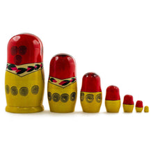 Load image into Gallery viewer, Set of 7 Wooden Dolls Nesting Dolls 7 Inches