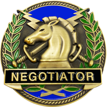 Load image into Gallery viewer, GL14-002 CBP Officer Field Operations Thin Blue Line Negotiator Challenge Coin