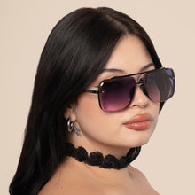 Load image into Gallery viewer, Bella Faded Purple and Pink - Tangle Free Aviator Sunglasses
