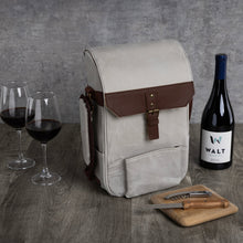 Load image into Gallery viewer, 2 Bottle Insulated Wine &amp; Cheese Cooler Tote